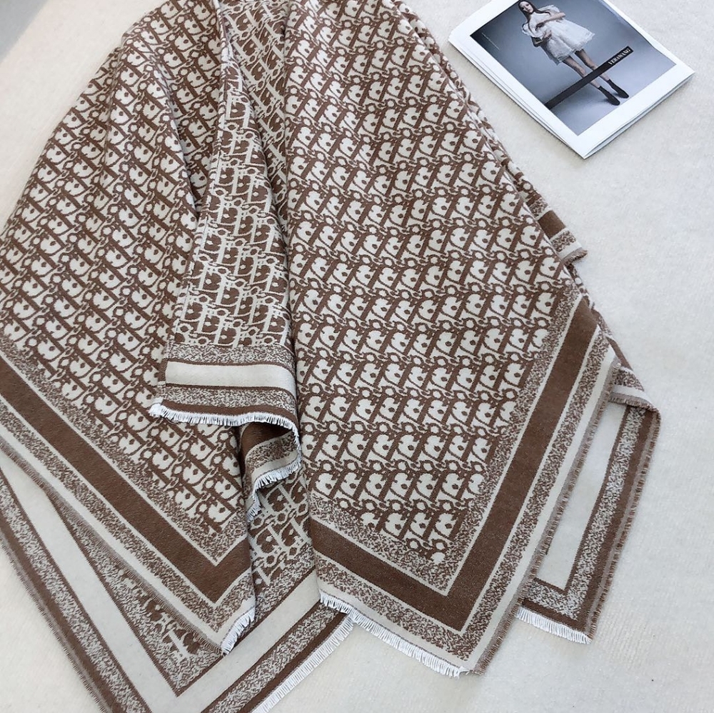 dior cape shawl scarf Square scarf - Picture 3 of 6
